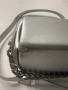 Кожена сребриста чанта Zarena, снимка 8