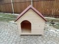 Дървена къща за домашен любимец , колиба за коте куче къщи за домашни любимци кучета котки, снимка 3