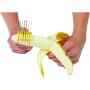 Функционална стоманена резачка за банани, резачка за плодове с ергономична дръжка, снимка 3