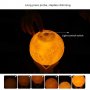 3D Лампа Арома Дифузер Луна с променящи се цветове, снимка 7