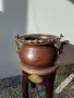 Vintage , медни казани с бронзови дръжки, дракони. , снимка 3