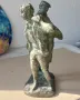 Работници, статуетка, фигура, пластика, патина, надпис и  спортист с бухалка, снимка 2