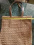 Нова дамска лятна плетена чанта в цвят Каки, снимка 6