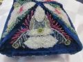 Винтидж ръчно бродирана шапка с мъниста, тюбетейка, снимка 8