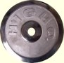 Диск за тежести, за щанги и гири, 15кг., за лостове с диаметър Ф25мм.ф25, никел