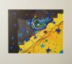 Картина "Звезди и светулки", худ. М. Божков, 2000 г., снимка 1