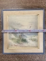 Винтидж морска картина „Дюни край морето“, с авторски подпис, средата на ХХ век, снимка 5