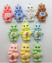 10 бр Грижовните мечета мече фигурка The Care Bears висулки за бижу бижута колие гердан обеца смола, снимка 5