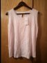 Нова Reserved дамска блуза без ръкави M размер бяло с розово