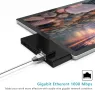 5 в 1 докинг станция Surface Go 3/Go 2/Go, Surface Go, USB C хъб,4K HDMI, 1000M RJ45 Ethernet, 2 USB, снимка 6