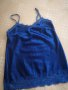 Син сатенен топ, S размер, снимка 4