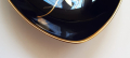 LINDNER – Немски порцелан бонбониера фруктиера кобалт злато цветя, снимка 14