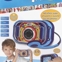 10-в-1 Смарт Детска Камера VTech Kidizoom Touch 5.0,LCD цветен сензорен дисплей 3,5”, MP3/слушалки, снимка 1 - Камери - 43383083
