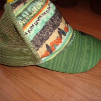 Desigual зелена бейзболна шапка с козирка "Go With the Flow", снимка 6 - Шапки, шалове и ръкавици - 32956810