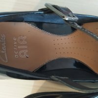 CLARKS черни, лачени – на платформа, № 40, снимка 8 - Дамски ежедневни обувки - 38445464