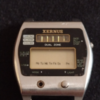 Колекционерски електронен часовник XERNUS CHRONO, ALARM,SOLAR топ модел перфектен - 26819, снимка 1 - Антикварни и старинни предмети - 36555092