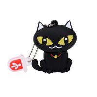Флашка 32 гб Черна котка , USB малко коте котешка лапа, снимка 1 - USB Flash памети - 43398270