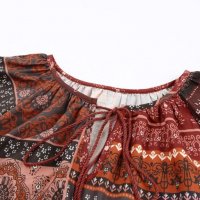Дамска блуза с ефектен принт, снимка 6 - Блузи с дълъг ръкав и пуловери - 39869857