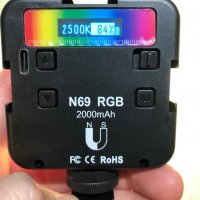 RGB видео светлини, LED светлина за камера 360° Пълноцветно преносимо фотографско осветление, снимка 10 - Светкавици, студийно осветление - 38485936