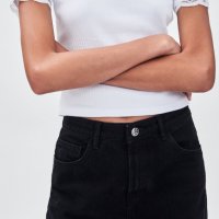 Zara Нова блузка с дантела, снимка 6 - Тениски - 26474041