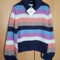 НАМАЛЕН - Dua Lipa & Pepe Jeans нов с етикет пуловер, снимка 3 - Блузи с дълъг ръкав и пуловери - 40312475