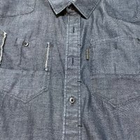 G star RAW дънкова риза (размер L), снимка 2 - Ризи - 42968399