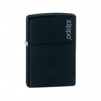 Запалка Zippo, Classic Black Matte Logo, снимка 1 - Подаръци за жени - 39897171