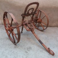уникален колесар, теглич от каруца , снимка 1 - Антикварни и старинни предмети - 36974708