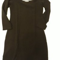 Черна еластична елегантна рокля марка Н & М къса с 3/4 ръкав и много сексапилно лодка-деколте, снимка 9 - Рокли - 37434358