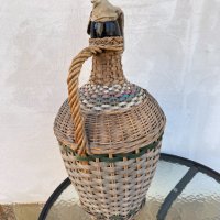 Стара плетена дамаджана №1100, снимка 3 - Антикварни и старинни предмети - 34691203