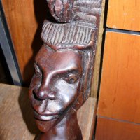Африканска фигура, снимка 1 - Антикварни и старинни предмети - 43593308