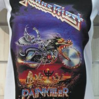 Нова дамска тениска с дигитален печат на музикалната група Judas Priest - Painkiller , снимка 2 - Тениски - 37176575