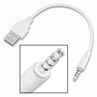 Кабел USB2.0 към Стерео Жак Digital One SP00017 0.6м бял Cable USB to st.jack, снимка 1 - Кабели и адаптери - 13239719