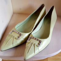 Продавам италиански елегантни обувки Bata, нисък ток, снимка 6 - Дамски елегантни обувки - 41839128