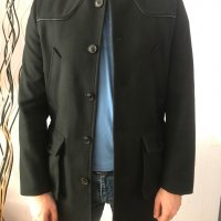 Черно мъжко палто, снимка 9 - Палта - 34194057