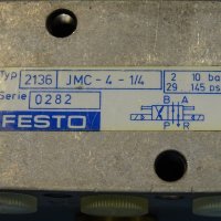 Пневматичен разпределител Festo JMC-4-1/4, 10bar, снимка 3 - Резервни части за машини - 36906713