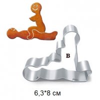 Секс Поза метален резец форма за сладки тесто фондан украса декор, снимка 1 - Форми - 28058801