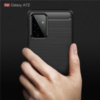 Samsung Galaxy A72 карбон силиконов гръб / кейс, снимка 7 - Калъфи, кейсове - 33015726