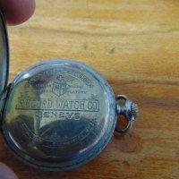 Антикварен джобен часовник Record - Watch Co Geneve, снимка 4 - Джобни - 28358874