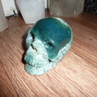 Интересен череп от мъхов ахат, снимка 3 - Подаръци за мъже - 43187527