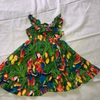 Бебешка рокля на папагали, снимка 2 - Бебешки рокли - 28757307