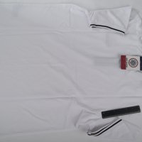 Мъжка памучна блуза в бяло с контрастни елементи Jimmy Sanders - L, снимка 4 - Блузи - 43083850