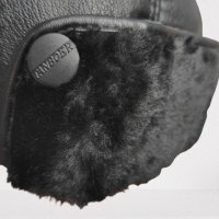 Мъжка кожена шапка с козирка и  ушанки, снимка 3 - Шапки - 43409937