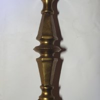 Стар свещник месинг 23 см., снимка 1 - Антикварни и старинни предмети - 40519711