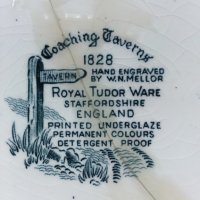 Салатна чиния на  Royal Tudor England, снимка 3 - Чинии - 37108790