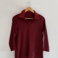 Дамска блуза бордо, снимка 1 - Блузи с дълъг ръкав и пуловери - 26997780