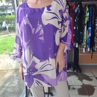 Нова блузка в лилаво , снимка 3 - Туники - 40820443
