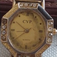 Елегантен дамски часовник CVP QUARTZ MADE IN CHINA с кристали 39660, снимка 4 - Дамски - 43893025