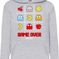 Детски Суитчър/Суитшърт PacMan Game Over,Super Mario,Игра,Подарък,Изненада,Забавление,Рожден Ден, снимка 2 - Детски анцузи и суичери - 38360698