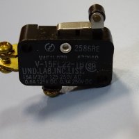 Краен изключвател OMRON V-15FL22-1B 15A, 250V AC snap limit switch, снимка 6 - Резервни части за машини - 38282932